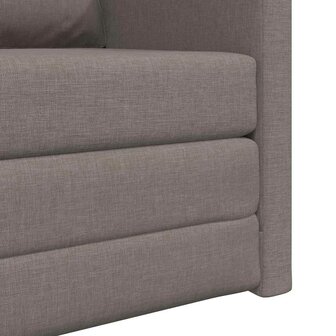 Vloerslaapbank met kussen Taupe 74 x 77 x 81 cm Stof 9