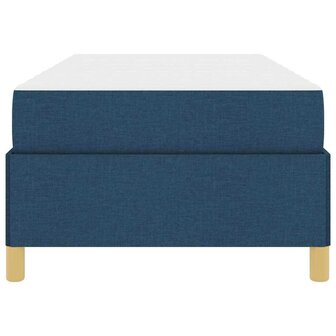Boxspring bed met matras Blauw en Bruin en Wit 80 x 200 cm Stof 7