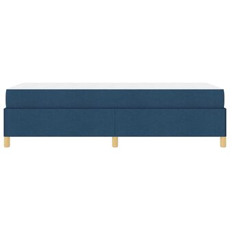 Boxspring bed met matras Blauw en Bruin en Wit 80 x 200 cm Stof 8