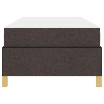 Boxspring bed met matras Wit en Donkerbruin 90 x 190 cm Stof 7
