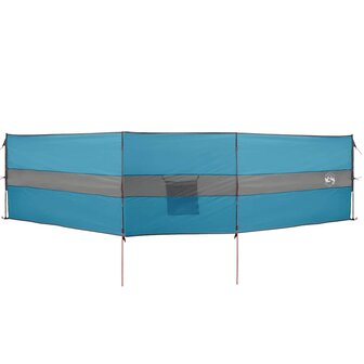 Windscherm camping waterdicht 490x123 cm blauw 2