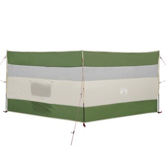 Windscherm camping waterdicht 340x130 cm groen 2