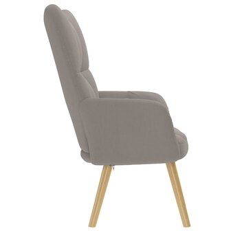Relaxstoel stof taupe 4