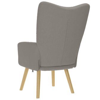 Relaxstoel stof taupe 5