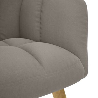 Relaxstoel stof taupe 6