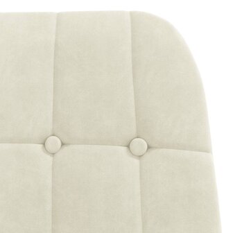 Relaxstoel fluweel cr&egrave;mewit 7