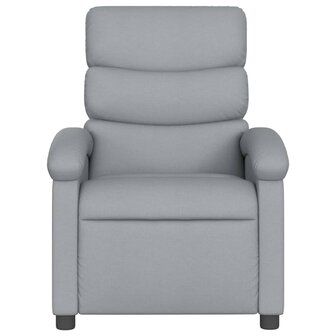 Massagestoel met lichtgrijze stof 4
