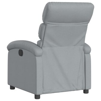 Massagestoel met lichtgrijze stof 6