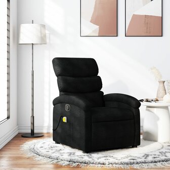 Massagestoel met zwarte stof 1