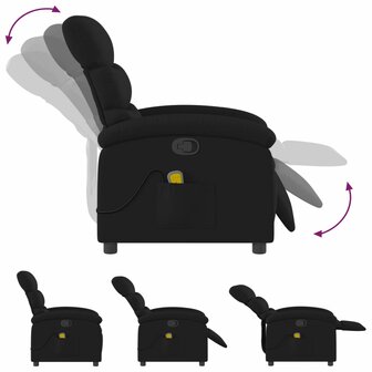 Massagestoel met zwarte stof 7