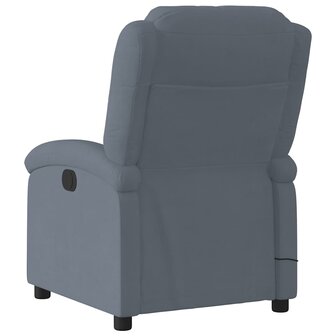 Massagestoel in donkergrijs fluweel 4
