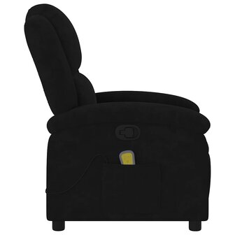 Massagestoel van zwart fluweel 8