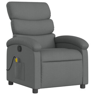 Massagestoel in donkergrijze stof 3