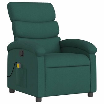 Massagestoel met donkergroene stof 3