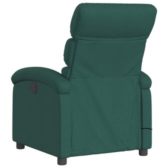 Massagestoel met donkergroene stof 6