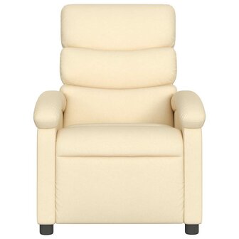 Massagestoel met cr&egrave;mekleurige stof 4
