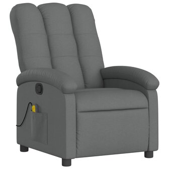 Massagestoel in donkergrijze stof 3