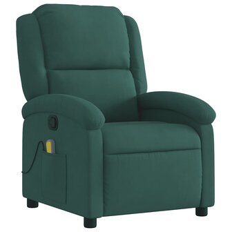 Massagestoel in donkergroen fluweel 3