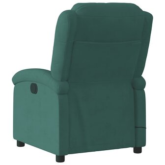 Massagestoel in donkergroen fluweel 4