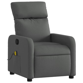 Massagestoel Donkergrijze Stof 3