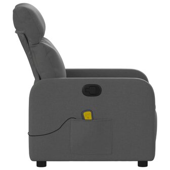 Massagestoel Donkergrijze Stof 8