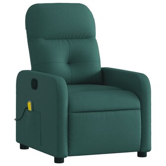 Massagestoel met donkergroene stof 3