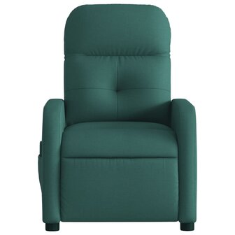 Massagestoel met donkergroene stof 7