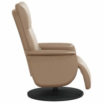 Massagestoel verstelbaar met voetensteun kunstleer cappuccino 4