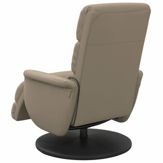 Massagestoel verstelbaar met voetensteun kunstleer cappuccino 5