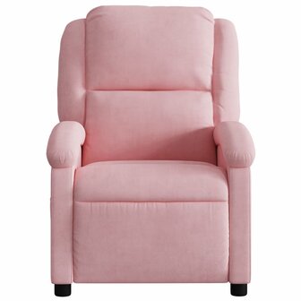 Massagestoel verstelbaar fluweel roze 4