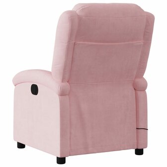 Massagestoel verstelbaar fluweel roze 6