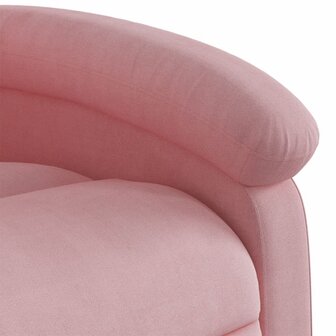 Massagestoel verstelbaar fluweel roze 9