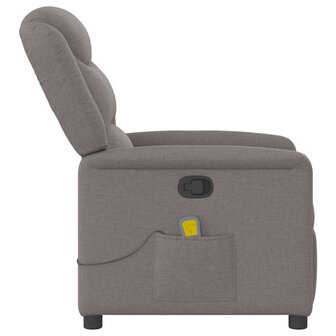 Massagestoel verstelbaar stof taupe 4