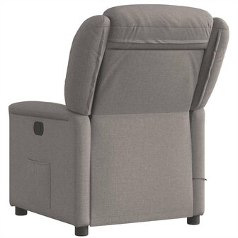 Massagestoel verstelbaar stof taupe 5