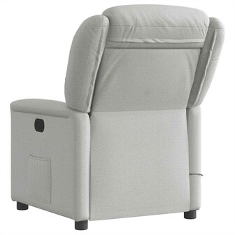 Massagestoel verstelbaar stof wolk grijs 5