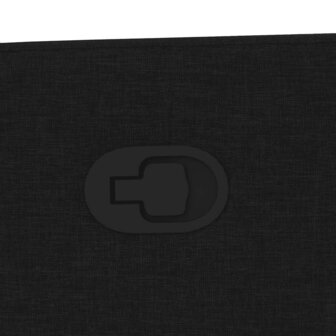 Massagestoel verstelbaar stof zwart 9