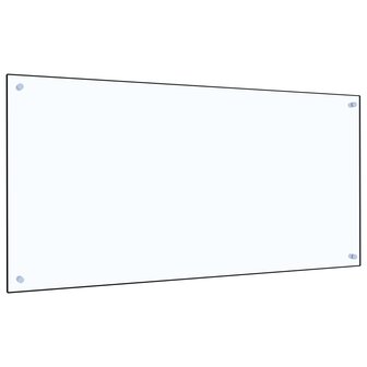 Spatscherm keuken 120x60 cm gehard glas transparant 1