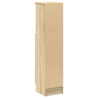Badkamerkast met rolhouder 20,5x22x90 cm sonoma eikenkleurig 7
