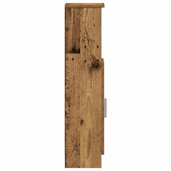 Badkamerkast met rolhouder 20,5x22x90 cm oud houtkleurig 6