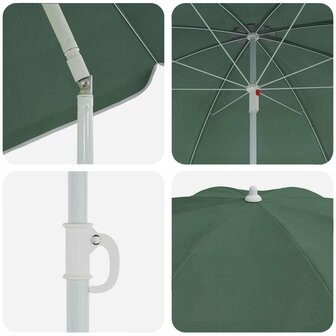 Strandparasol Groen 161 x 193 cm Polyester 5