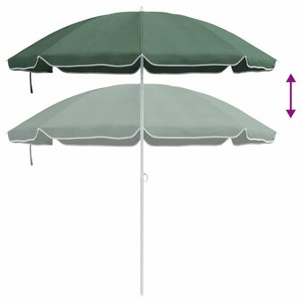 Strandparasol Groen 161 x 193 cm Polyester 6
