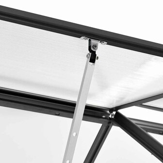 Tuinkas 2,47 m&sup3; aluminium antracietkleurig 8