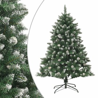 Kunstkerstboom met standaard 120 cm PVC 1