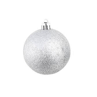 100-delige Kerstballenset 3/4/6 cm zilverkleurig 5
