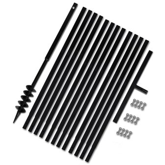 Grondboor 80 mm met 13 m verlengstuk Staal 1