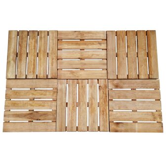 Terrastegels 6 st 50x50 cm hout bruin 1