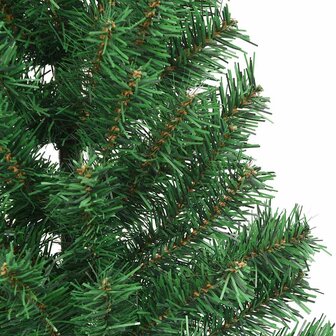Kunstkerstboom met standaard half 210 cm PVC groen 7
