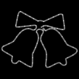 Kerstfiguren klokken met 72 LED&amp;apos;s 3 st 50x56 cm 5