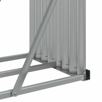Haardhoutopslag 300x45x100 cm gegalvaniseerd staal groen 8