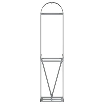 Haardhoutopslag 40x45x170 cm gegalvaniseerd staal antraciet 4